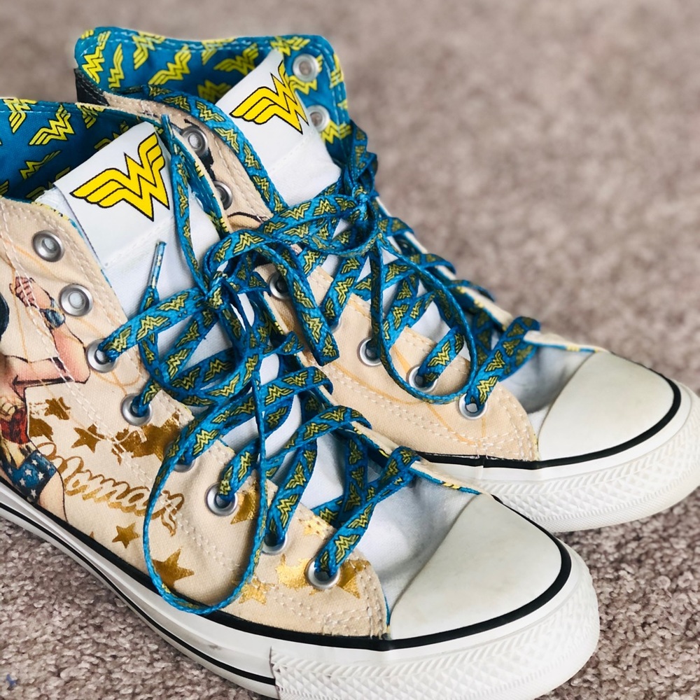 Wonder Woman Converse High Top Sneakers